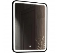 Зеркало Comforty Нобилис 60 LED-подсветка, черная рамка, бесконтактный сенсор 00-00005256