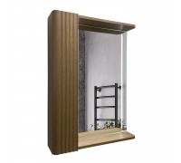 Зеркало-шкаф Comforty Ангара 60 Темно-коричневый LED подсветка 00-00020688CF