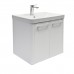 Тумба Comforty Катунь 60ПД Белый/матовый с раковиной Comforty 4460 подвесная 00-00018663CF