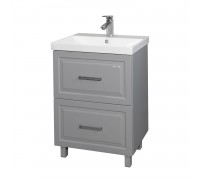 Тумба Comforty Бросно 60Н2 Альпийский иней с раковиной Comforty CF19696BX-60 напольная 00-00021588CF
