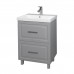 Тумба Comforty Бросно 60Н2 Альпийский иней с раковиной Comforty CF19696BX-60 напольная 00-00021588CF