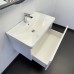 Тумба Comforty Арзамас-80-1 белая матовая с раковиной 4480 00-00017177CF
