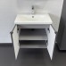 Тумба Comforty Лима 60П Антрацит с раковиной Como 60 подвесная 00-00019236CF
