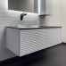 Тумба Comforty Геленджик 120 Белый/матовый со столешницей под мрамор Калакатта Блэк c раковиной Comforty 21001 подвесная 00-00017877CF