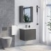 Тумба Comforty Лима 70П Антрацит с раковиной Como 70 подвесная 00-00015478CF