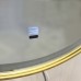 Зеркало Comforty Лея 60 в алюминиевой раме, LED-подсветка, бесконтактный сенсор, антизапотевание, золотой/матовый 00-00014179CF