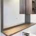 Зеркало-шкаф Comforty Кемер 75 Антрацит/дуб тёмно-коричневый LED-подсветка 00-00014147CF