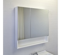 Зеркало-шкаф Comforty Никосия 80 Белый глянец 00-00011198