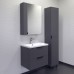 Тумба Comforty Лима 60П2 Антрацит с раковиной Como 60 подвесная 00-00019176CF