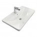 Тумба Comforty Енисей 80П2 Cерый шелк с раковиной Comforty 4480 подвесная 00-00022358CF