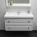 Тумба Comforty Феррара 100 Белый глянец с раковиной Comforty 3310 00-00020308CF