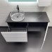 Тумба Comforty Геленджик 120 Белый/матовый со столешницей под мрамор Калакатта Блэк c раковиной Comforty 21001 подвесная 00-00017877CF