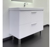 Тумба Comforty Танжер 90Н Белый матовый с раковиной Comforty 4490 00-00019535CF