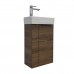Тумба Comforty Асти 40 Дуб темно-коричневый с раковиной Comforty 9140 00-00015420CF