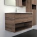 Тумба Comforty Бордо 90 Дуб темно-коричневый с раковиной Comforty 9090M подвесная 00-00019288CF