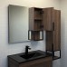 Зеркало-шкаф Comforty Равенна Лофт-90 Дуб темно-коричневый