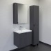 Тумба Comforty Лима 60П Антрацит с раковиной Como 60 подвесная 00-00019236CF