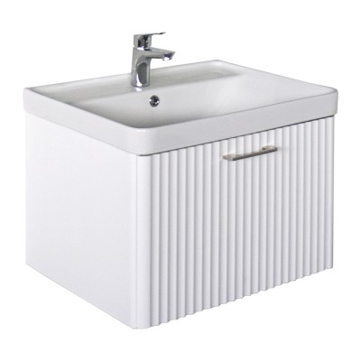Тумба Comforty Ангара 60П белый матовый c раковиной Comforty 4460 00-00017871CF