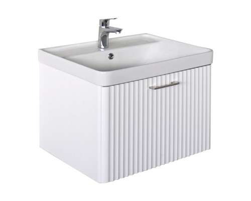 Тумба Comforty Ангара 60П белый матовый c раковиной Comforty 4460 00-00017871CF