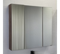 Зеркало-шкаф Comforty Соло 90 Дуб тёмно-коричневый 00-00010980