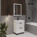 Тумба Comforty Кама 60Н Белый глянец с раковиной Comforty CF19696BX-60 напольная 00-00018648CF