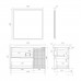 Тумба Comforty Сидней 100 Серый шелк с раковиной Comforty CF188057-100 00-00022768CF