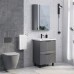 Зеркало-шкаф Comforty Лима 60 Антрацит 00-00019425CF