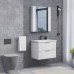 Тумба Comforty Лима 70П2 Белый/матовый с раковиной Como 70 подвесная 00-00019188CF