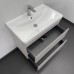 Тумба Comforty Енисей 80П2 Cерый шелк с раковиной Comforty 4480 подвесная 00-00022358CF