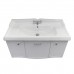 Тумба Comforty Палини 100 Белый глянец с раковиной Comforty 3310 подвесная 00-00019754CF