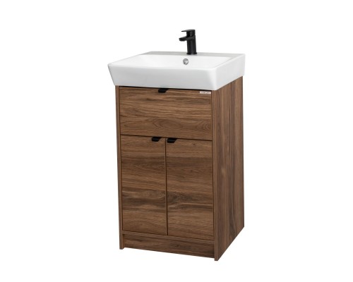 Тумба Comforty Руза 50 Дуб темно-коричневый, с раковиной Comforty 9055RA-50 00-00022023CF