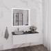 Тумба Comforty Геленджик 120 Белый/матовый со столешницей под мрамор Калакатта Блэк c раковиной Comforty 21001 подвесная 00-00017877CF