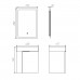 Тумба Comforty Асти 60П Белый глянец с раковиной Comforty CF3WL032 подвесная 00-00019248CF