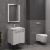 Тумба Comforty Катунь 60ПД Белый/матовый с раковиной Comforty 4460 подвесная 00-00018663CF
