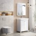 Тумба Comforty Классик 70 белый матовый с раковиной Como 70 напольная 00-00013804CF