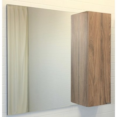 Зеркало-шкаф Comforty Порто 90 Дуб темно-коричневый