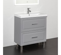 Тумба Comforty Бросно 80Н2 Альпийский иней с раковиной Comforty CF19696BX-80 напольная 00-00021590CF