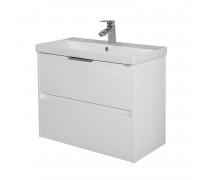 Тумба Comforty Селенга 80 Белый глянец, с раковиной Comforty CF19696BX-80 подвесная 00-00022182CF