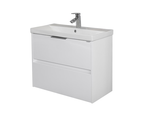 Тумба Comforty Селенга 80 Белый глянец, с раковиной Comforty CF19696BX-80 подвесная 00-00022182CF