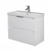 Тумба Comforty Селенга 80 Белый глянец, с раковиной Comforty CF19696BX-80 подвесная 00-00022182CF