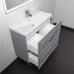 Тумба Comforty Бросно 80Н2 Альпийский иней с раковиной Comforty CF19696BX-80 напольная 00-00021590CF