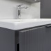 Тумба Comforty Лима 70П2 Антрацит с раковиной Como 70 подвесная 00-00019212CF