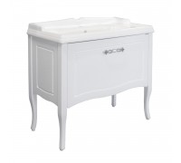 Тумба Comforty Павия 100 Белый глянец с раковиной Comforty 3310 напольная 00-00017943CF