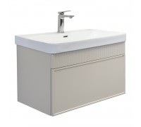 Тумба Comforty Мадрид 80М Серый шёлк с раковиной Comforty CF19595BX-80 00-00009124CF