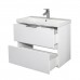 Тумба Comforty Селенга 80 Белый глянец, с раковиной Comforty CF19696BX-80 подвесная 00-00022182CF