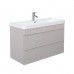 Тумба Comforty Мадрид 100М2(Н) Серый шёлк с раковиной Comforty CF19595BX-100 подвесная 00-00021783CF