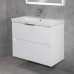 Тумба Comforty Селенга 80 Белый глянец, с раковиной Comforty CF19696BX-80 подвесная 00-00022182CF