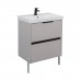 Тумба Comforty Селенга 60 Серый шелк, с раковиной Comforty CF19696BX-60 подвесная 00-00021980CF