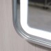 Зеркало Comforty Ситара 60 в алюминиевой раме, LED-подсветка, бесконтактный сенсор, антизапотевание, серебряный/матовый 00-00014161CF
