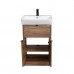 Тумба Comforty Руза 50 Дуб темно-коричневый, с раковиной Comforty 9055RA-50 00-00022023CF